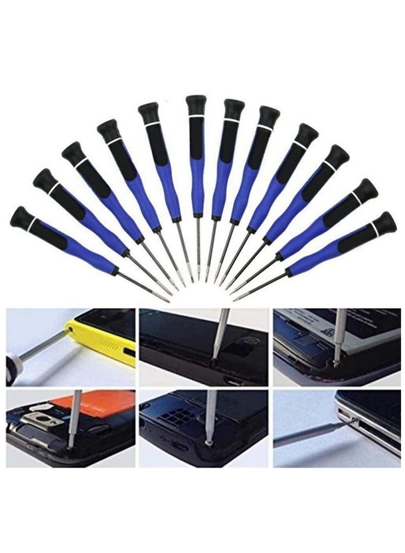 12pcs P2 P5 Triwing Torx T2 T4 T5 T6 T8 Flathead and Phillips Screwdrivers Repair Tool Kit for iPhone 13 12 11 6 MacBook Pro Air iPod iTouch Magnetic Pentalobe Screwdriver Set with Durable Case - Image 5