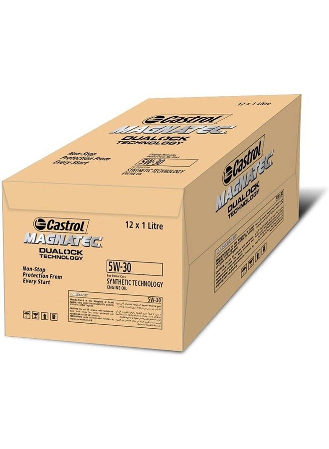 كاسترول زيت محرك كاسترول 1 لتر ماجنتيك 5w30 كرتون 12 حبه