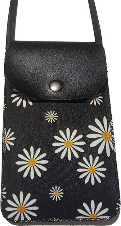 Cemmys Women's Cross Pattern Shoulder Strap Phone Bag Case  - Image 1