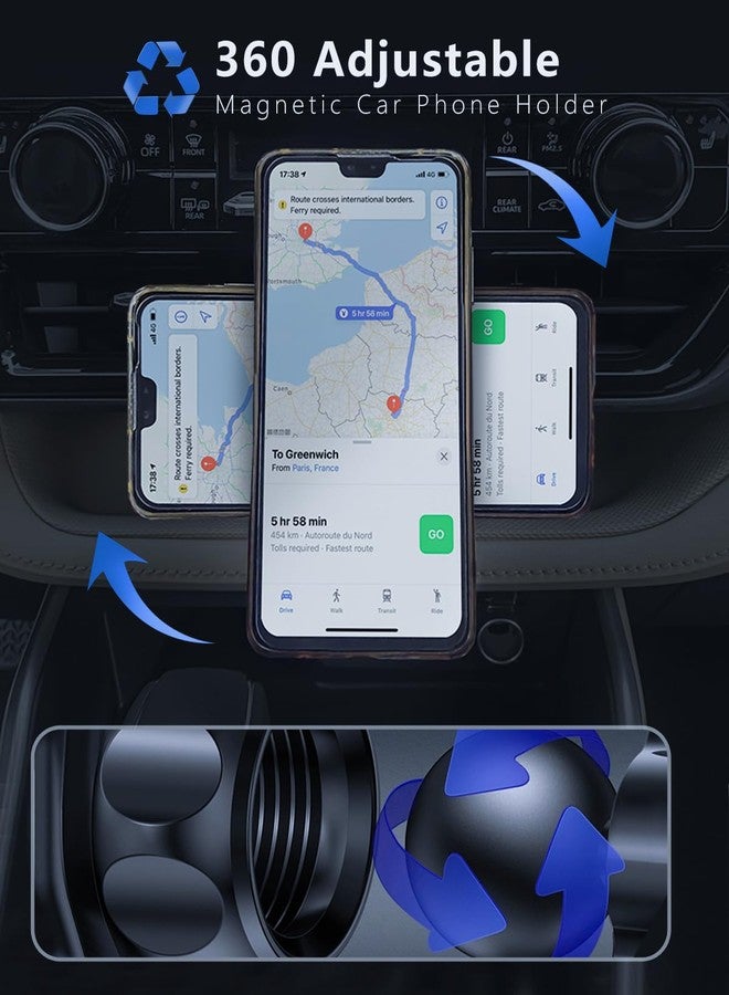 Zchan Phone Holder for Toyota Highlander 2020-2025,Car Phone Mount for Highlander 2020-2025 (NOT for Grand Highlander),Strong Magnetic Custom Fit for iPhone Mag Safe Case,Android Phones - Image 3