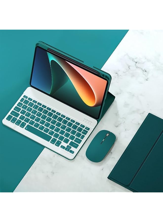 erorex Keyboard Compatible With Huawei Matepad 11.5 S (2024) 11.5 Inch Built In Pencil Slot Detachable Wireless Bluetooth Keyboard With Mouse For Huawei Matepad 11.5"S (Green)  - Image 1