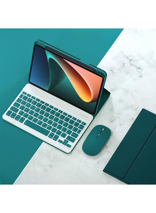 erorex Keyboard Compatible With Huawei Matepad 11.5 S (2024) 11.5 Inch Built In Pencil Slot Detachable Wireless Bluetooth Keyboard With Mouse For Huawei Matepad 11.5"S (Green)  - Image 2
