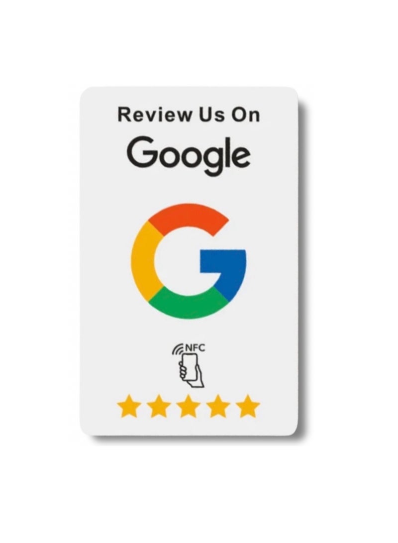 Generic Google Review Card NFC - White - Image 1
