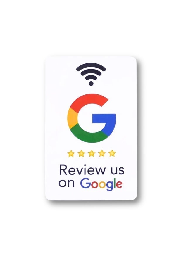 Google NFC – Google Review NFC Card for Restaurants, Cafes & Stores – White - Image 1