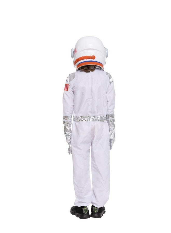 Spooktacular Creations Halloween Astronaut Costume For Kids, Unisex White Astronaut Costume With Astronaut Helmet, Toddler Pilot Jumpsuit For Kids Dress-Up, Cosplay Party (3T (3-4 Yrs)) - Image 4