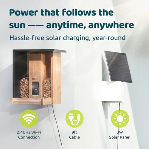 NETVUE by Birdfy Smart Bird Feeder with Camera Solar Powered, Permanent AI Identify 6000+ Bird Species & Motion Detection, Renewable Upgraded Bamboo Wood, Ideal Gift - Image 3
