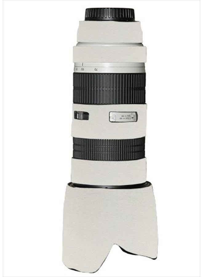LensCoat Lens Cover for Canon 70-200 f/2.8 no IS neoprene camera lens protection sleeve (Canon White)