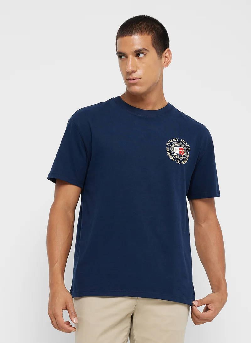 تومي جينز Graphic Crew Neck T-Shirt
