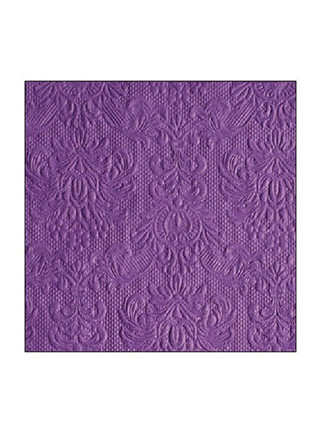 Ambiente Ambiente Small Embossed Napkins, Purple 