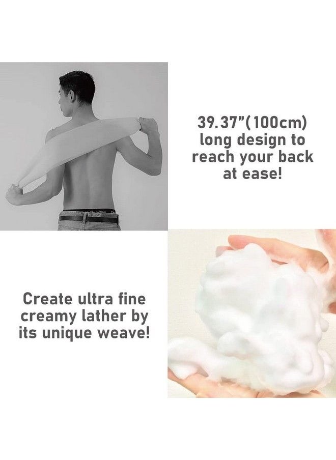 Terra Distribution Extra Rough Exfoliating Washcloth [Made In Japan] Exfoliating Towel Special Texture Makes Fluffy Foam Lather Back Scrubber Dead Skin Cell Remover [Loofah For Women And Men] (2Pcs Set(Red Gray))  - Image 4
