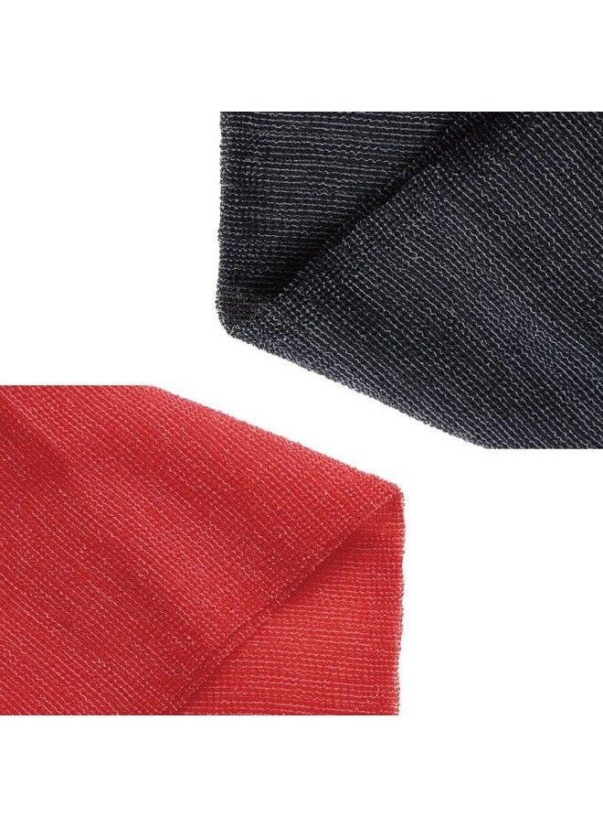 Terra Distribution Extra Rough Exfoliating Washcloth [Made In Japan] Exfoliating Towel Special Texture Makes Fluffy Foam Lather Back Scrubber Dead Skin Cell Remover [Loofah For Women And Men] (2Pcs Set(Red Gray))  - Image 5