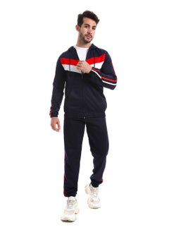 Hoodie With Pants Training Suit And Lined Design