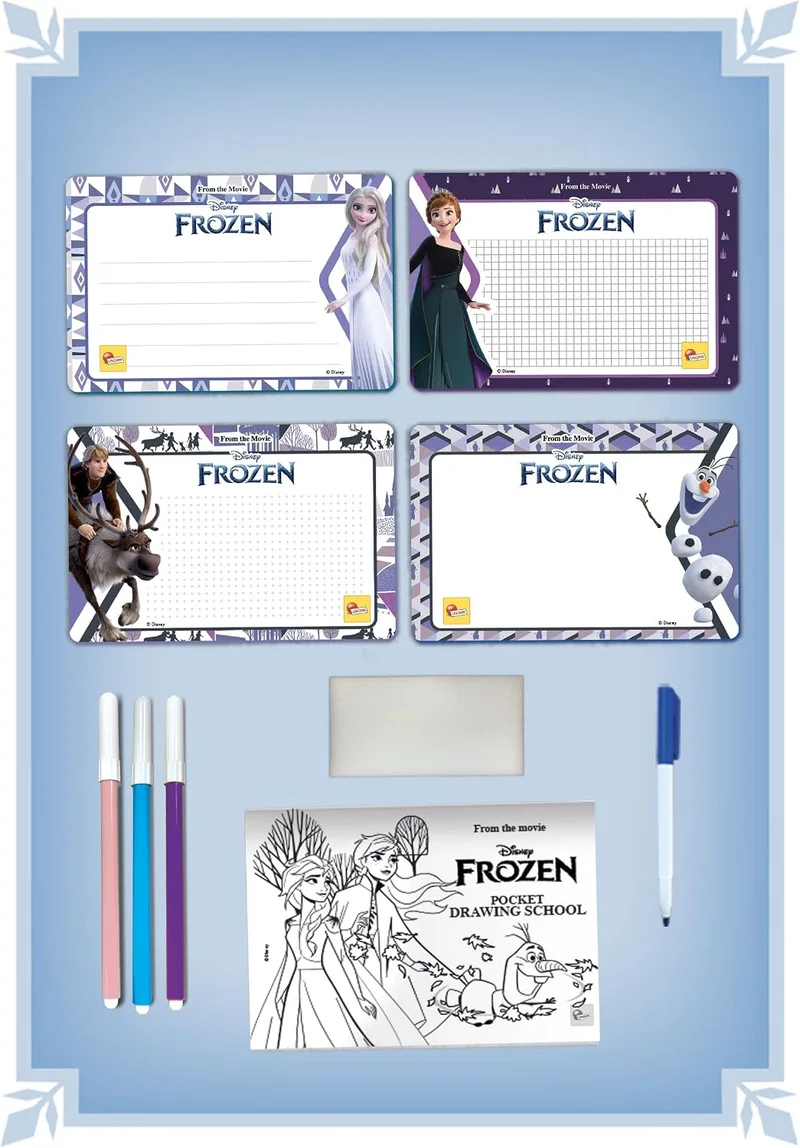 ديزني Disney Frozen Pocket Drawing School Creative Kit