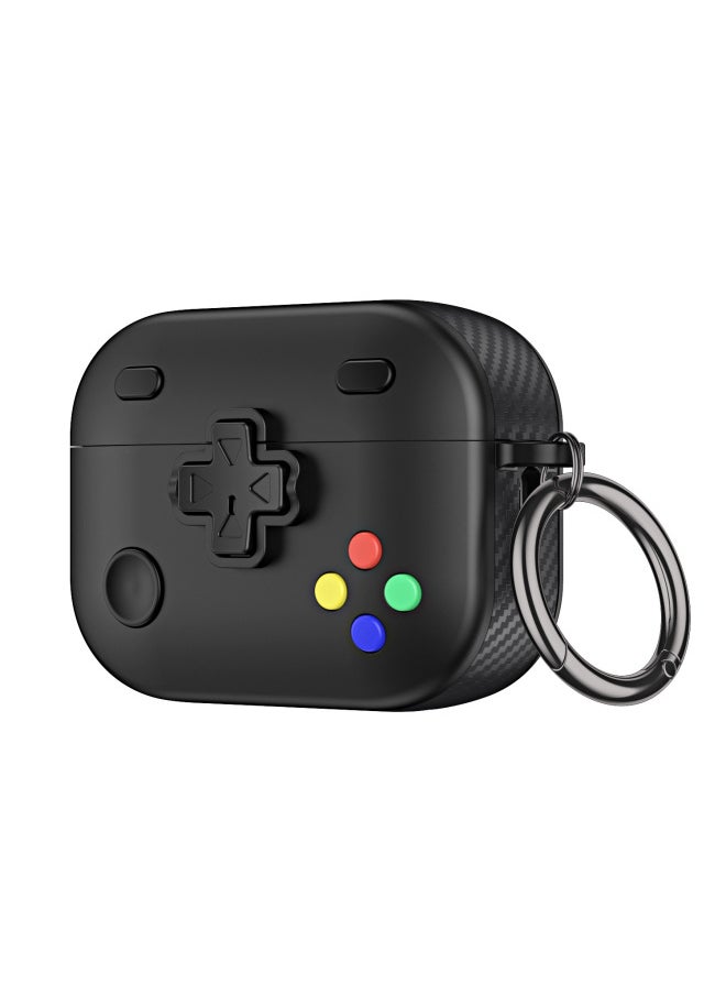 Generic - For AirPods Pro2 Bluetooth Headset Case Cartoon Game Airpods 3 Headset Case-Color:Black-Model:Airpods Pro2 Generation - Image 1