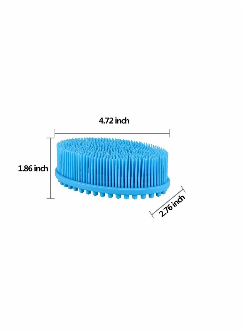 KASTWAVE 3 Pack Silicone Body Brush Back Scrubber Bath Brush Exfoliator,Bath Brush for Gentle Exfoliating on Softer, Glowing Skin,Spa Brushing Shower Bath Scrubber for Wet or Dry Cleaning  - Image 2