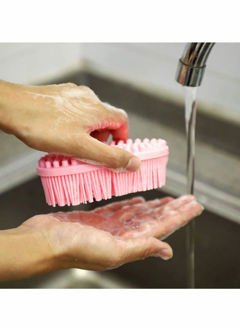 KASTWAVE 3 Pack Silicone Body Brush Back Scrubber Bath Brush Exfoliator,Bath Brush for Gentle Exfoliating on Softer, Glowing Skin,Spa Brushing Shower Bath Scrubber for Wet or Dry Cleaning  - Image 4