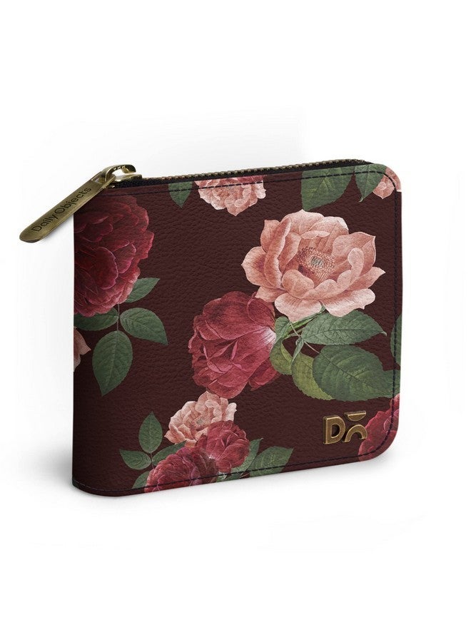 DailyObjects Lovely Blooms Women's Zip Wallet | Leather Material | Carefully Handcrafted | Holds up to 8 Cards | Slim and Easy to Fit in Pocket | Coin Pocket with Button Closure - Set of 2 (Combo) - Image 2