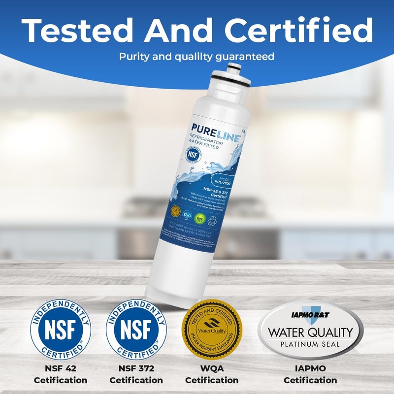 PURELINE DW2042FR-09 Refrigerator Water Filter - 3 Pack Compatible with Daewoo and Kenmore Models - Image 2