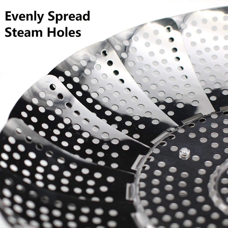 Meetzone Stainless Steel Instant Pot Accessories for Food and Vegetable, Premium Expandable Steam Basket to Fit Various Size Pots (1ps/Medium) - Image 4