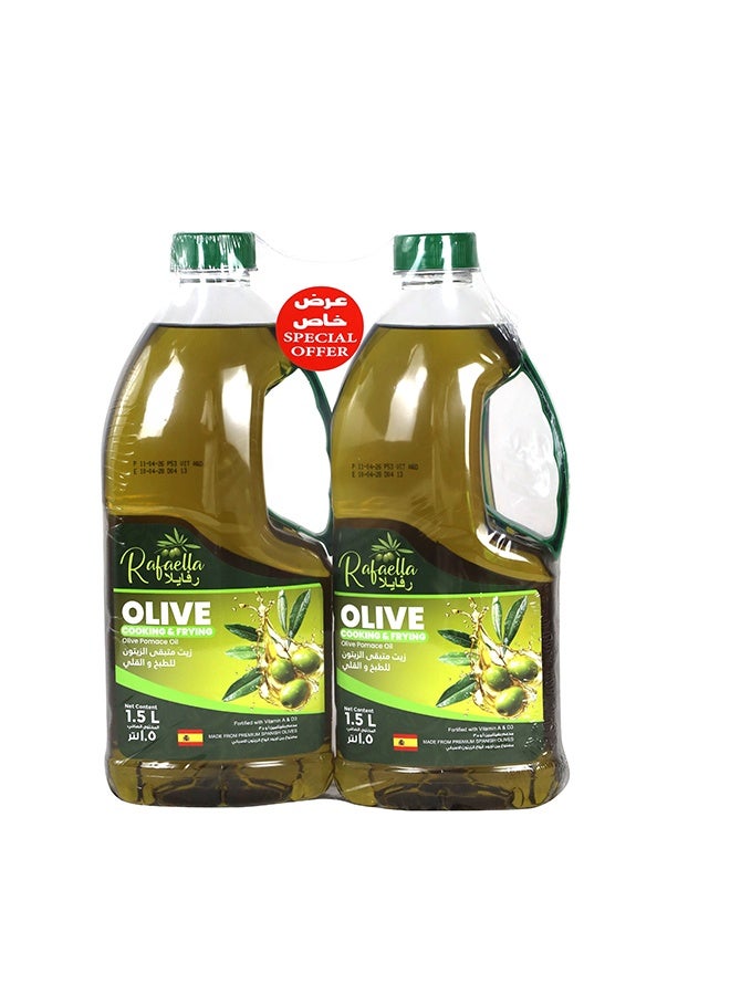 Rafaella Olive Cooking & Frying Pomace Oil 2X1.5L - Image 1