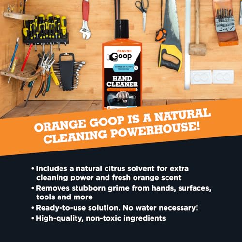 GOOP Orange Liquid Multi-Purpose Waterless Hand Cleaner - 16 oz Flip-Top Bottle - Image 4