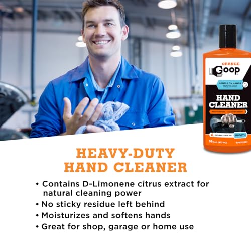 GOOP Orange Liquid Multi-Purpose Waterless Hand Cleaner - 16 oz Flip-Top Bottle - Image 5