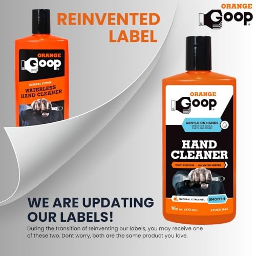 GOOP Orange Liquid Multi-Purpose Waterless Hand Cleaner - 16 oz Flip-Top Bottle - Image 2