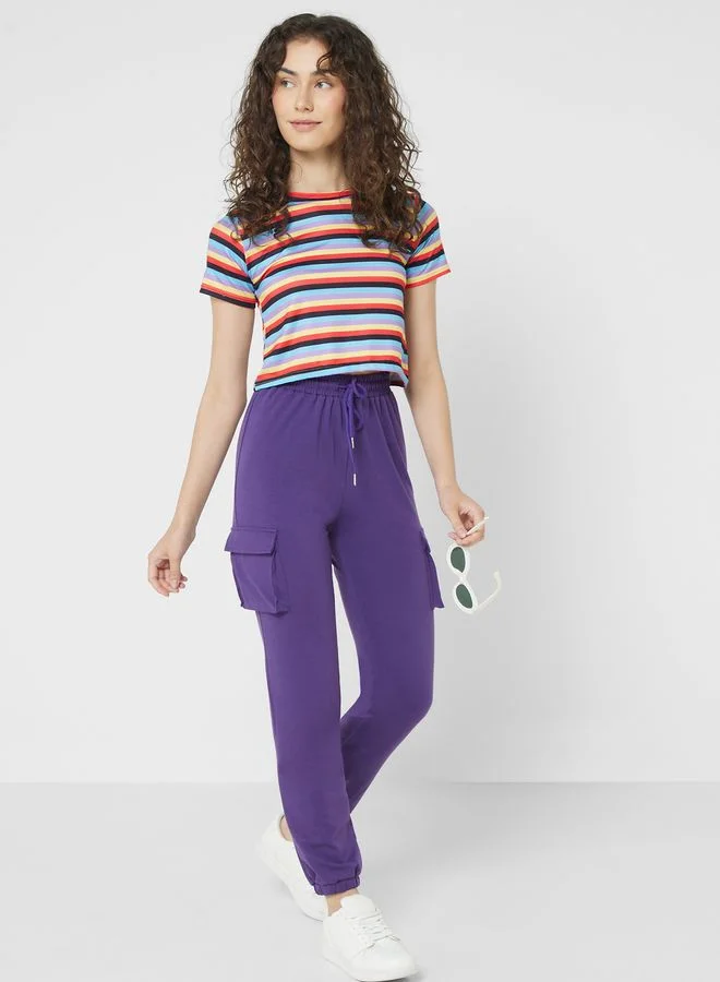 Ginger Basics Drawstring Cargo Pants