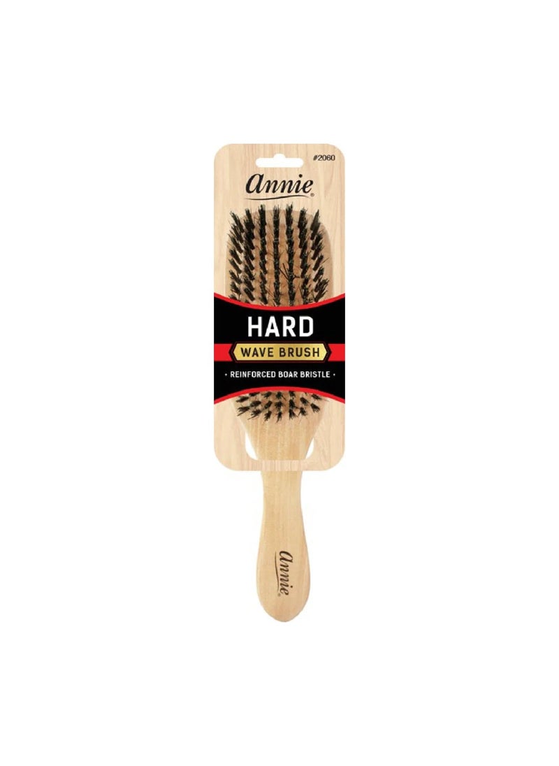 Annie Annie Hard Wave Boar  Nylon Bristle Brush Light Brown 