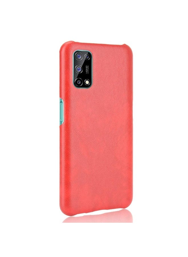 HuHa Case Cover For OPPO Realme V5 5G Shockproof Litchi Texture PC + PU Case(Red) - Image 3