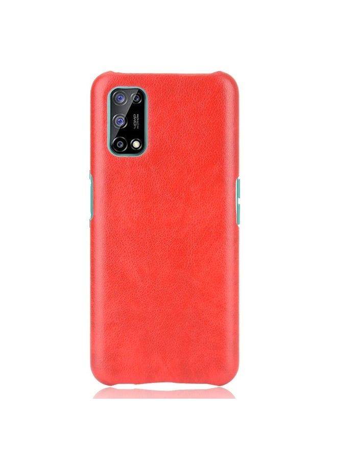 HuHa Case Cover For OPPO Realme V5 5G Shockproof Litchi Texture PC + PU Case(Red) - Image 2