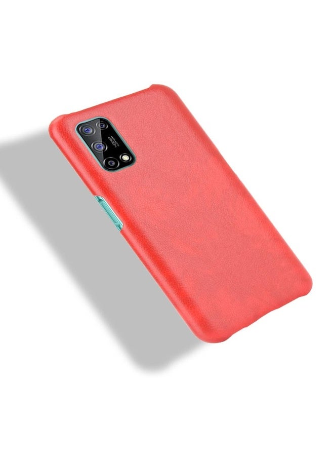 HuHa Case Cover For OPPO Realme V5 5G Shockproof Litchi Texture PC + PU Case(Red) - Image 4