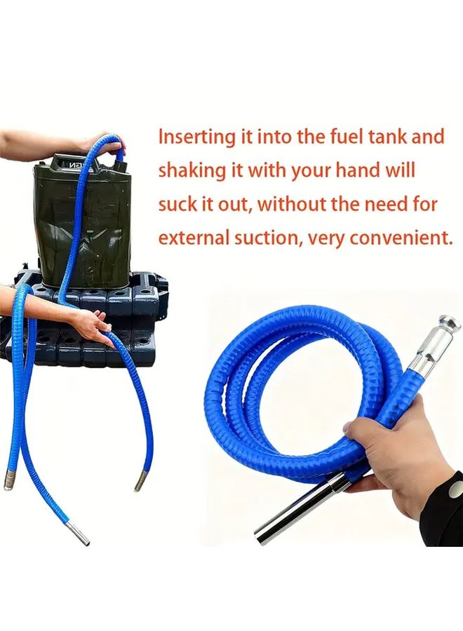 Upgraded Shake Self Suction Hose 2pcs Heavy Duty Fluid Transfer for Truck Boat Marine - Image 2