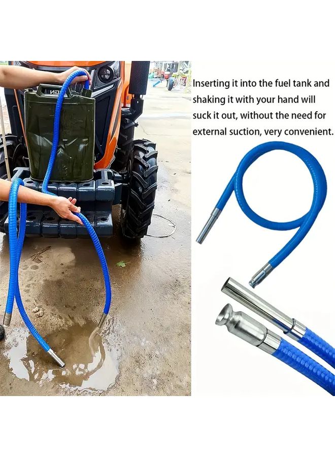 Upgraded Shake Self Suction Hose 2pcs Heavy Duty Fluid Transfer for Truck Boat Marine - Image 1