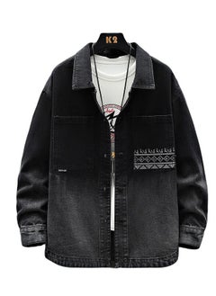 Beauenty Long Sleeves Denim Jacket Coat Retro loose transitional color  - Image 1