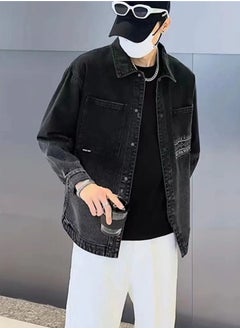 Beauenty Long Sleeves Denim Jacket Coat Retro loose transitional color  - Image 2
