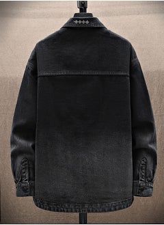 Beauenty Long Sleeves Denim Jacket Coat Retro loose transitional color  - Image 3