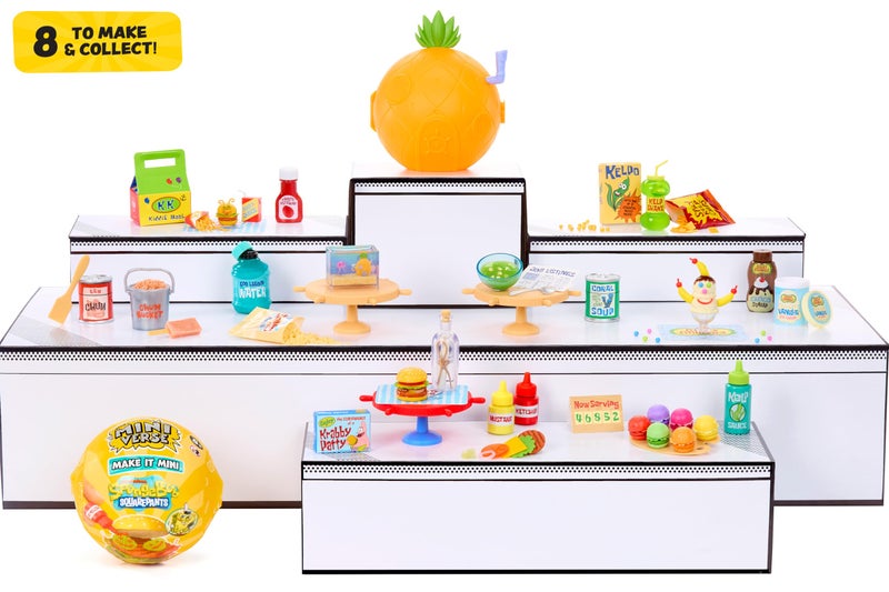 MGA's Miniverse Make It Mini Spongebob Squarepants (2 Pack), Mini Collectibles - Blind Pack, DIY, Resin, Replica Food, Not Edible, Novelty, Gift, 8+ - Image 2