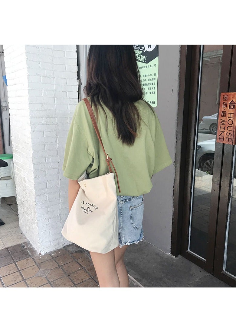 Handbag Canvas Tote Bag Womens Big Capacity Casual Shoulder Crossbody Bag Ladies Large Cotton Tote Handbag for Travel and Daily Use - Image 2