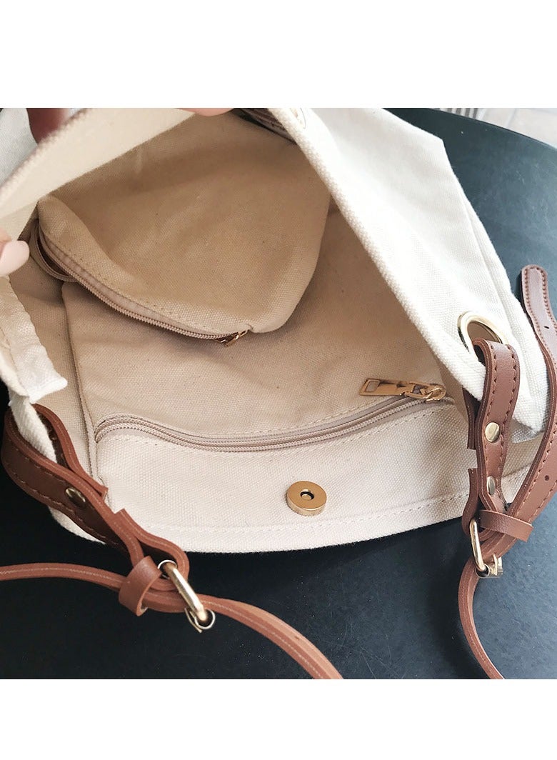 Handbag Canvas Tote Bag Womens Big Capacity Casual Shoulder Crossbody Bag Ladies Large Cotton Tote Handbag for Travel and Daily Use - Image 3