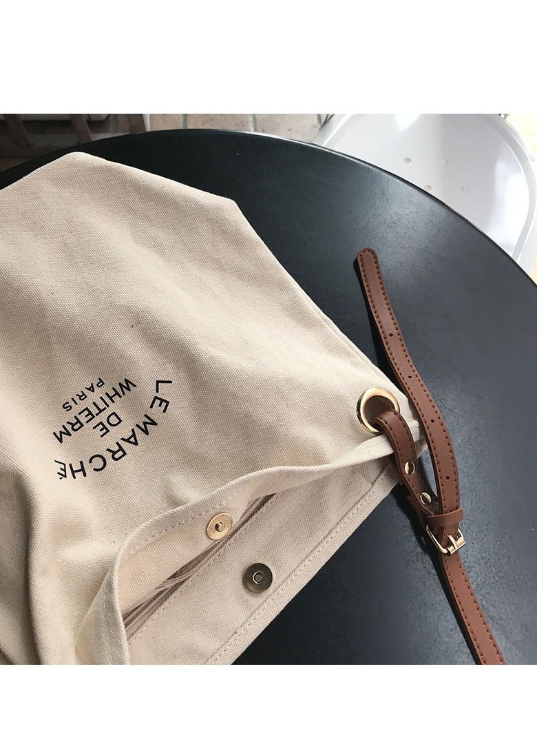 Handbag Canvas Tote Bag Womens Big Capacity Casual Shoulder Crossbody Bag Ladies Large Cotton Tote Handbag for Travel and Daily Use - Image 4