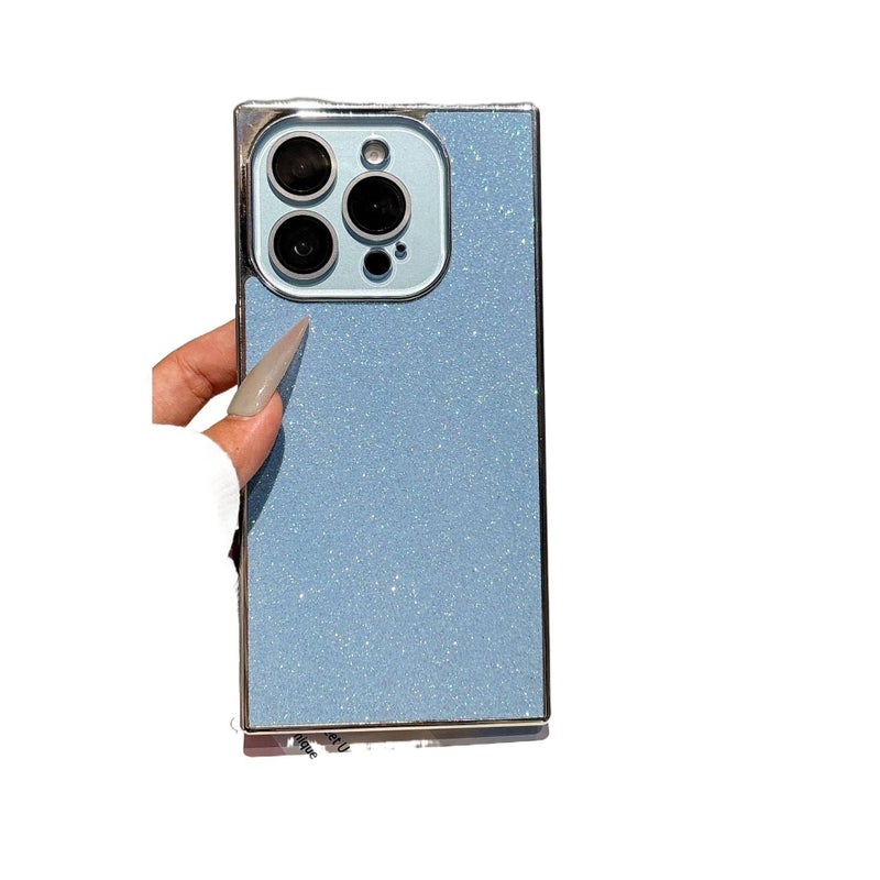 غطاء واقي | بريق مطلي بالكهرباء | أسود | سيليكون | حماية من السقوط | مقاوم للصدمات لـ iPhone 16 / 16 Plus / 16 Pro / 16 Pro Max - Image 5