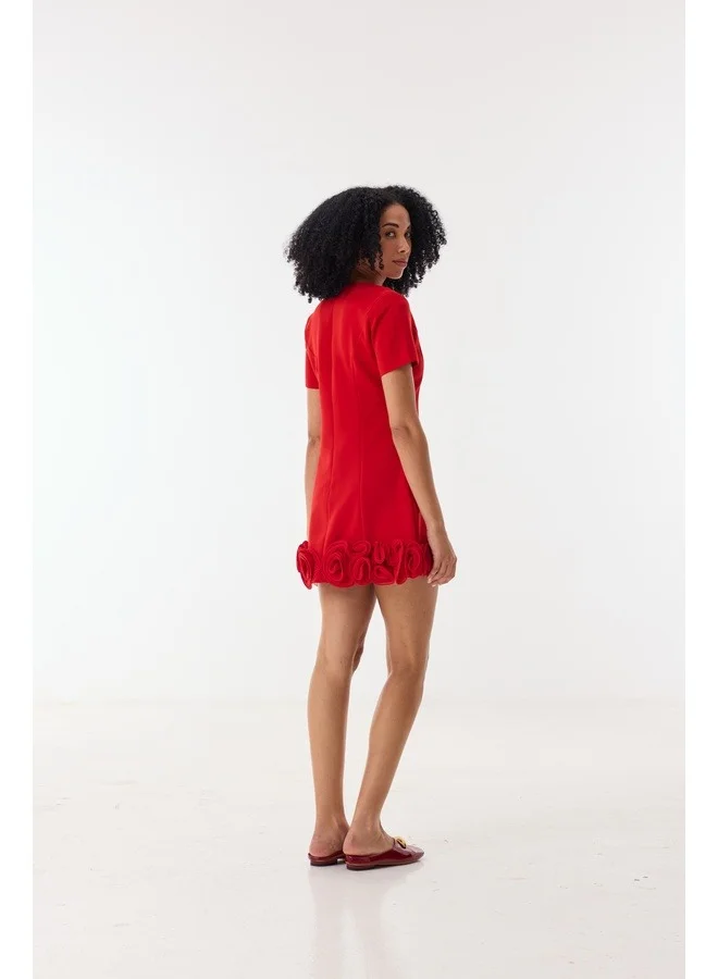 Ashita Fernandes Red Isaline Dress for Women | Best Price UAE