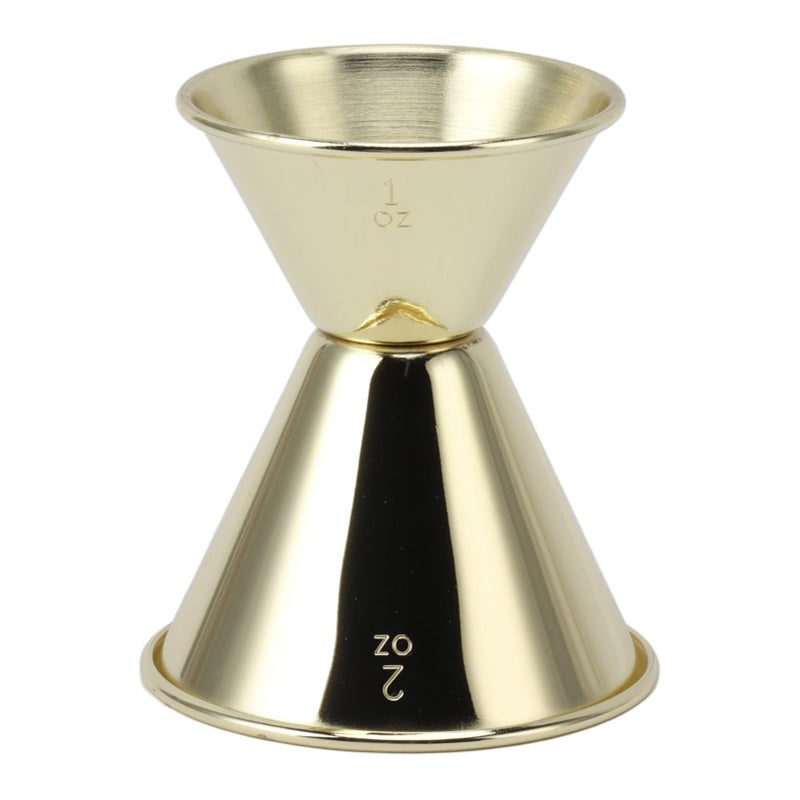 Gold Plated 304 Stainless Steel Double Head Measuring Cocktail Jigger 1oz 2oz - Image 2