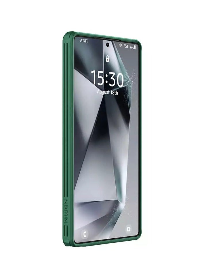 Nillkin CamShield Prop Case for Samsung Galaxy S24 Ultra - Dark Green, Lens Protection Cover with Built-In Stand and Anti-Drop Airbags - Image 3