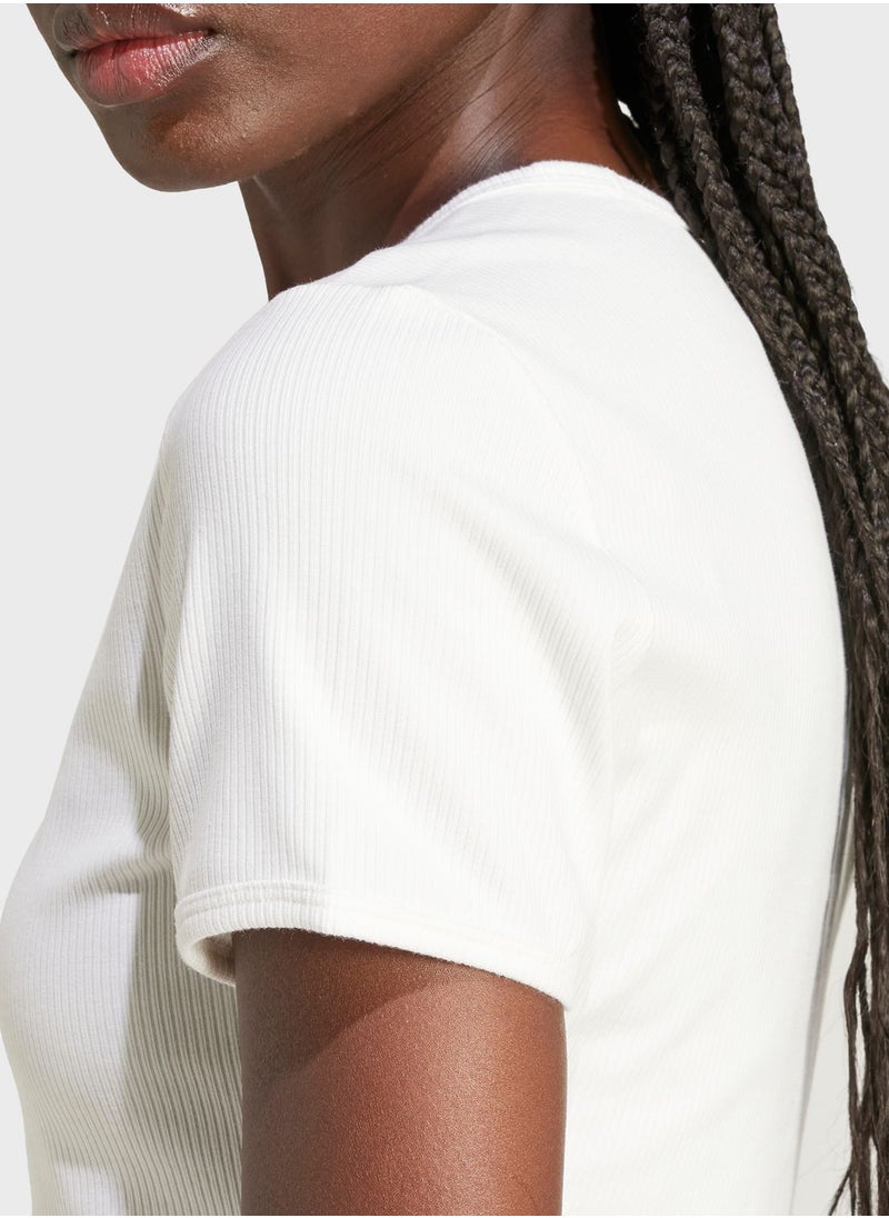 adidas Originals - Essential Ribbed T-Shirt - Image 1