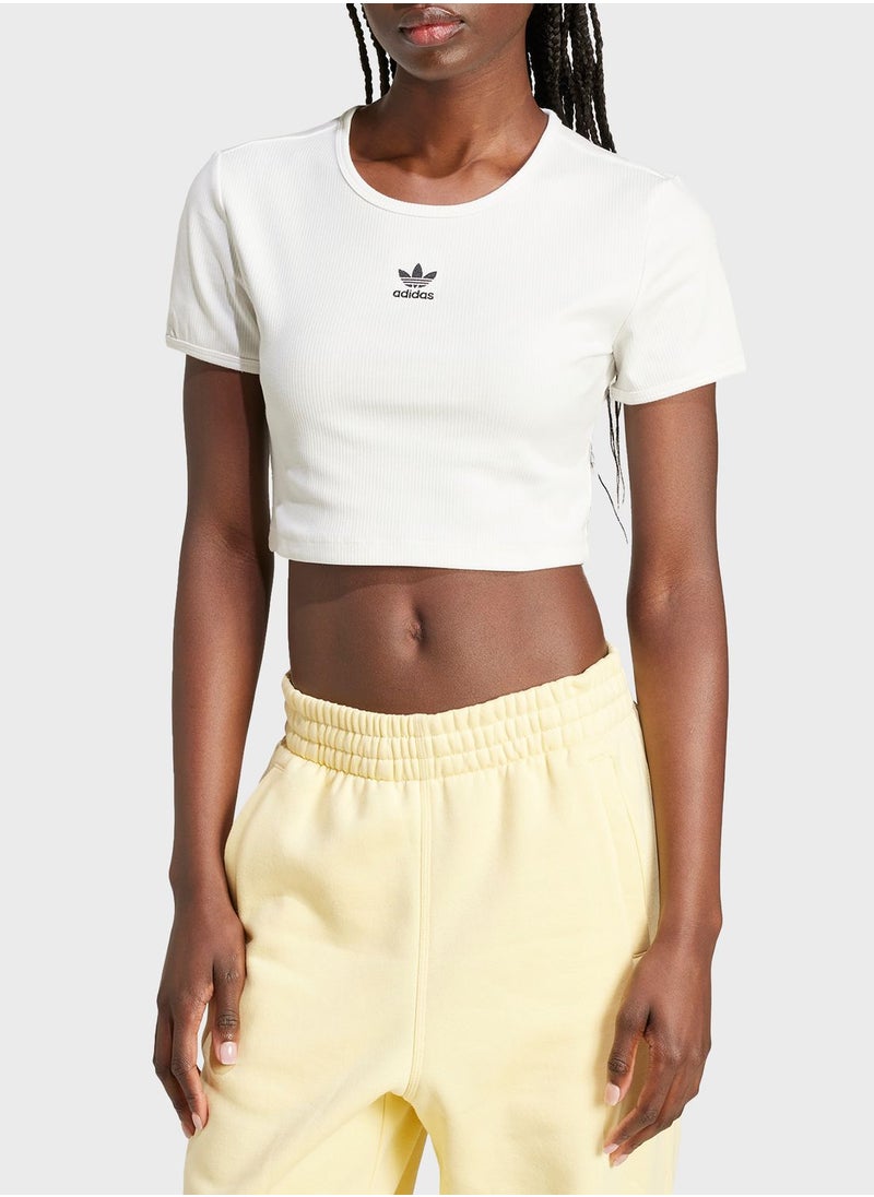 adidas Originals - Essential Ribbed T-Shirt - Image 1