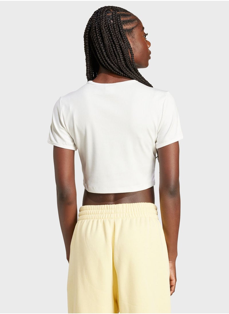 adidas Originals - Essential Ribbed T-Shirt - Image 1