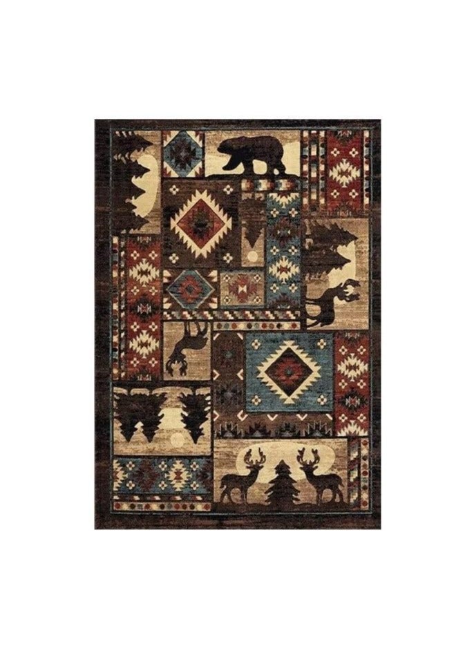 Anna 80 * 120cm Lordic Country Retro Living Room, Bedroom, Bedside Anti Slip And Wear Resistant Floor Mat - Image 1