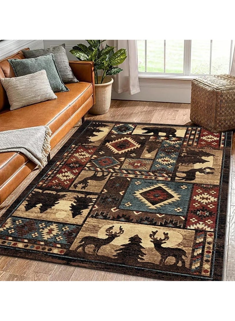 Anna 80 * 120cm Lordic Country Retro Living Room, Bedroom, Bedside Anti Slip And Wear Resistant Floor Mat - Image 5
